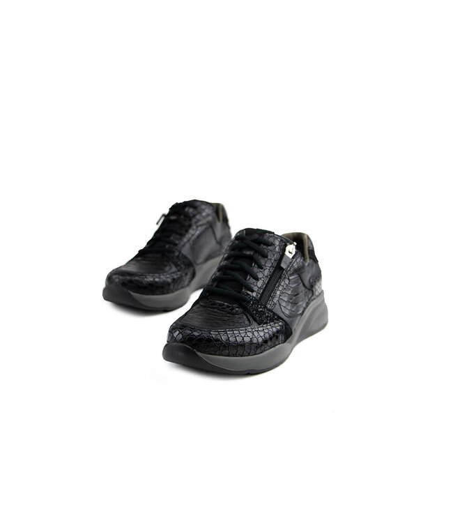 Durea Sneaker Zwart Kroko K