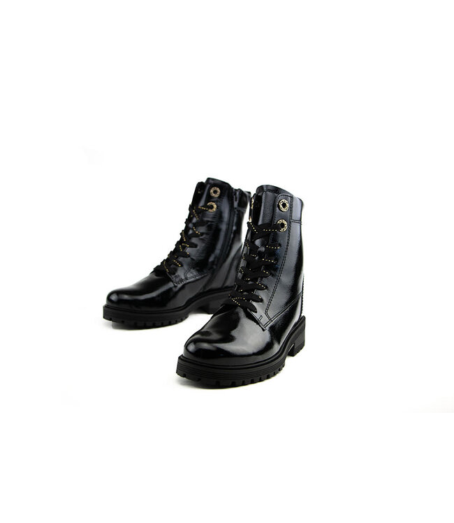 Gabor Veterboot Schwarz Knautschlack