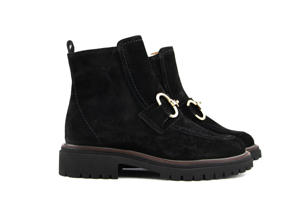 Paul Green Paul Green Enkellaars Bit Soft Suede Black
