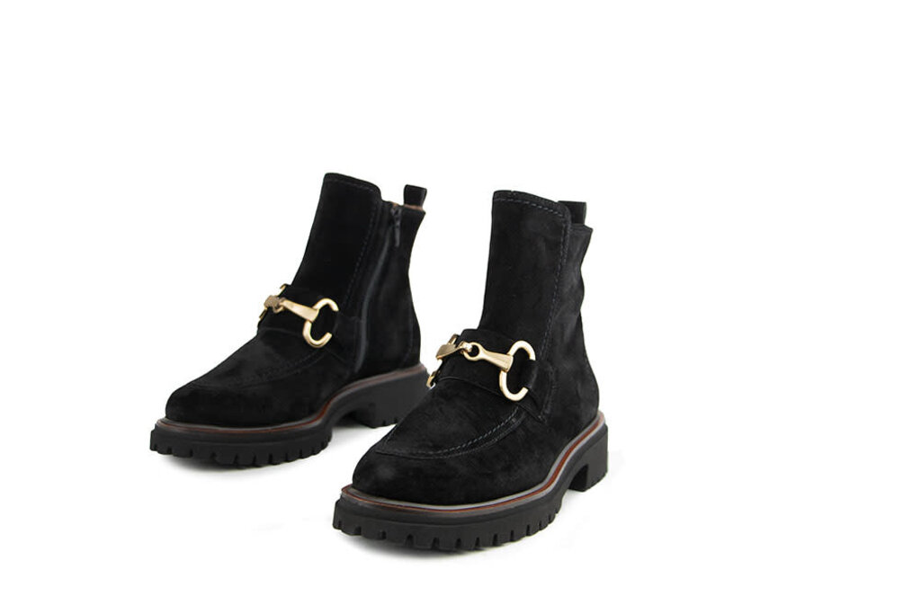 Paul Green Paul Green Enkellaars Bit Soft Suede Black