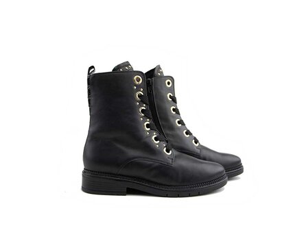 Gabor Gabor Veterboot Schwarz Gold Levaredo Kroko Gabor Gabor Veterboot Schwarz Gold Levaredo Kroko