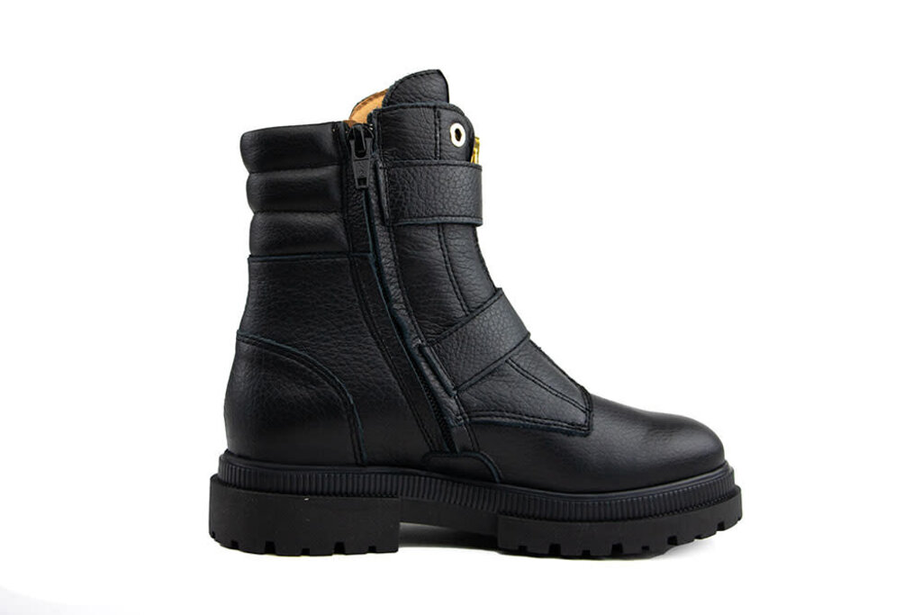 Red-Rag Red Rag Bikerboot Buckles Black Nappa