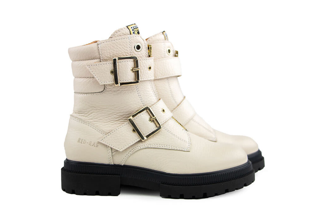 Red-Rag Red Rag Bikerboot Schnalle Beige Nappa