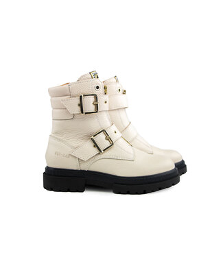Red-Rag Red Rag Bikerboot Gespen Beige Nappa
