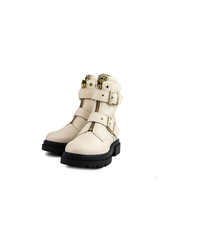 Red Rag Bikerboot Gespen Beige Nappa