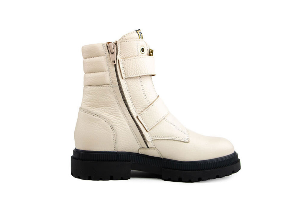 Red-Rag Red Rag Bikerboot Schnalle Beige Nappa