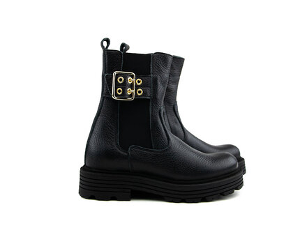 Red-Rag Red Rag Chelsea Boots Gesp Black Nappa