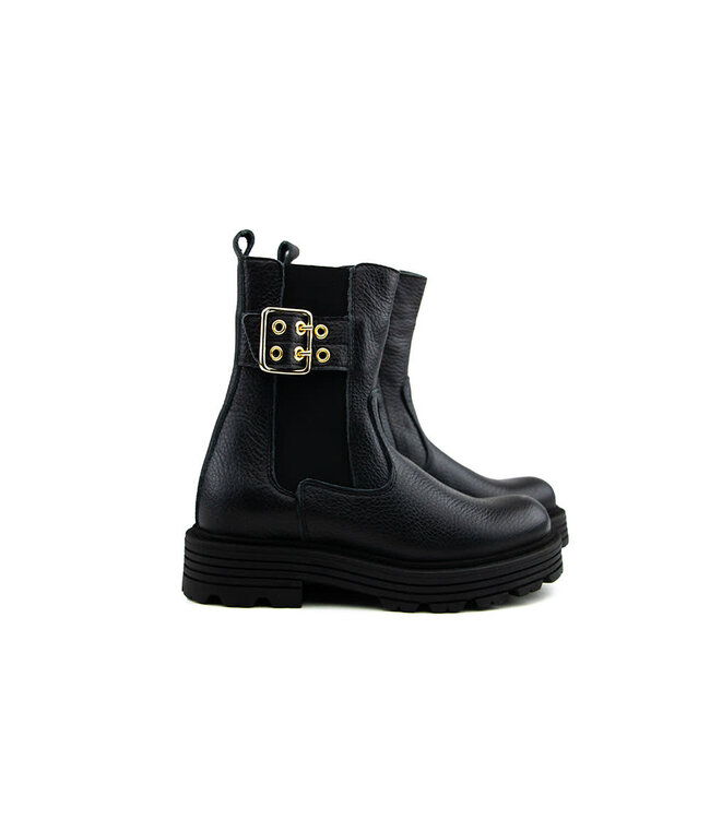 Red Rag Chelsea Boots Gesp Black Napp