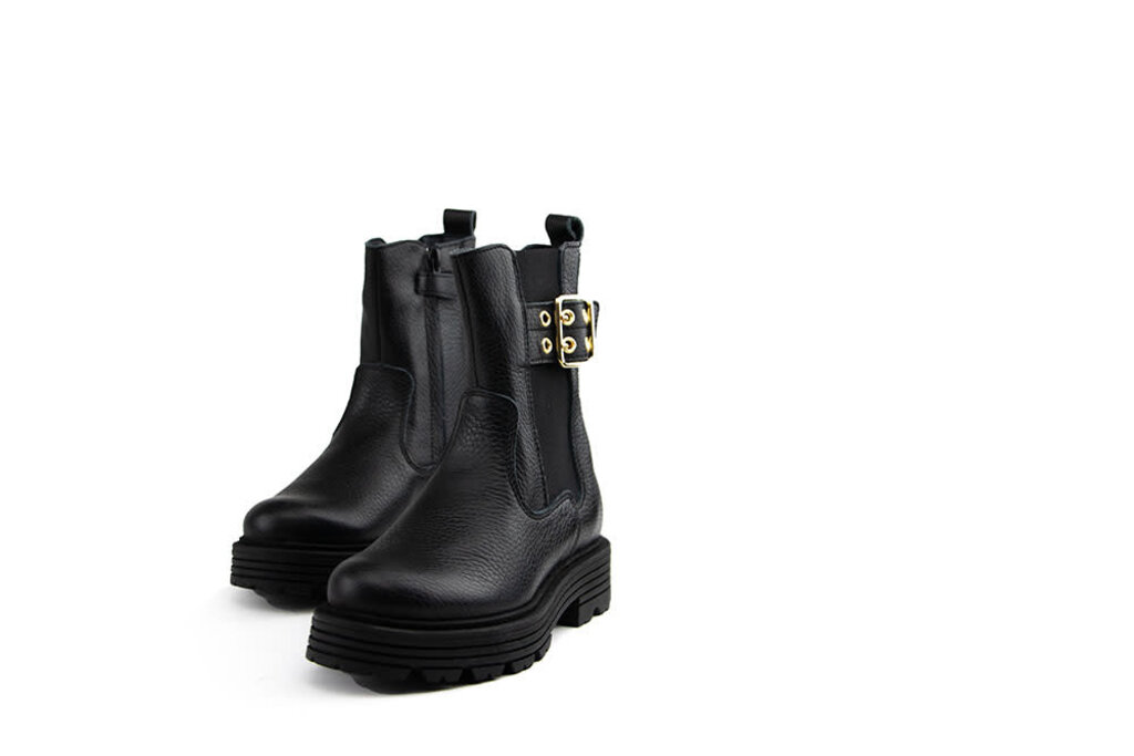 Red-Rag Red Rag Chelsea Boots Gesp Black Nappa