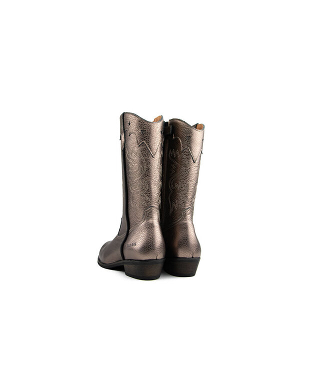 Red Rag Western Boot Bronze Metal
