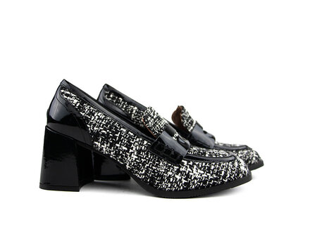 Eva Luna Eva Luna Pump Camilla Nero Tweed Vernice Eva Luna Eva Luna Pump Camilla Nero Tweed Vernice