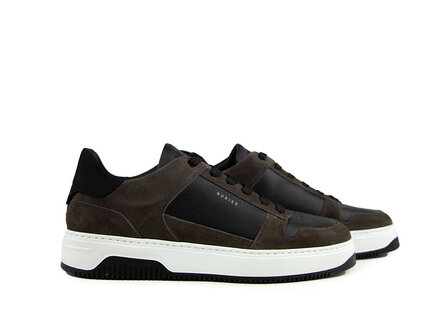 Nubikk Nubikk Basket Court Dark Grey Suede Black Nubikk Nubikk Basket Court Dark Grey Suede Black