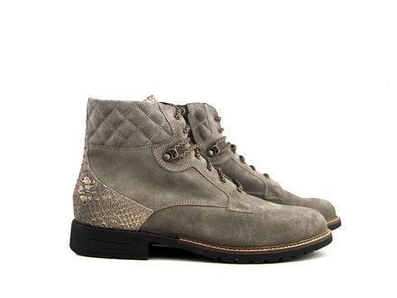 Durea Durea Veterboot Pietra Taupe Suède K Durea Durea Veterboot Pietra Taupe Suède K
