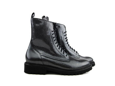 Durea Durea Veterboot Zwart Print H Durea Durea Veterboot Zwart Print H