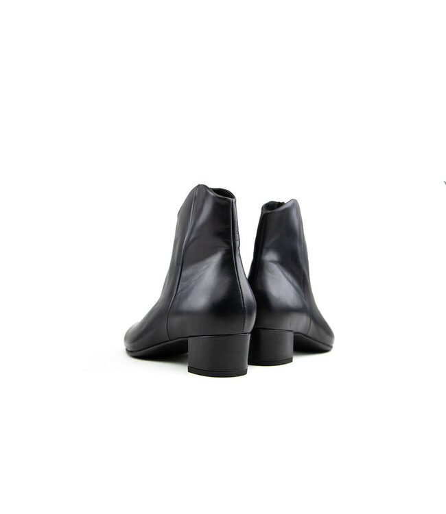 Durea Enkellaars Zwart Leer