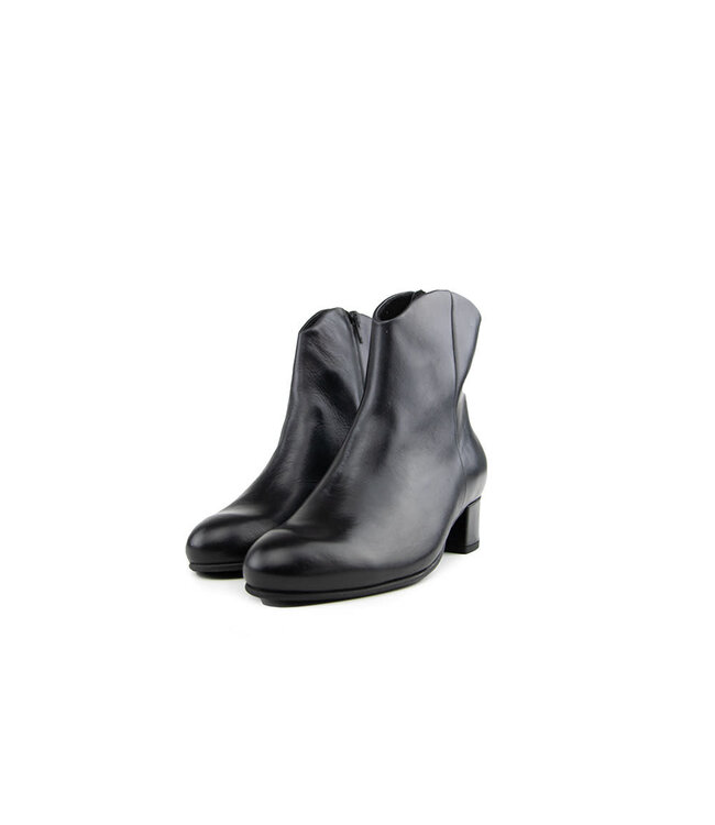 Durea Enkellaars Zwart Leer