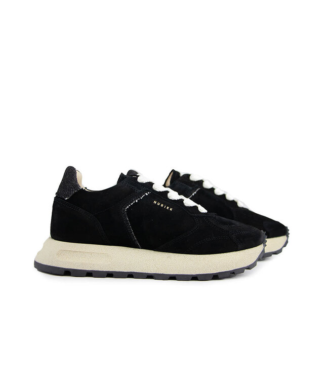 Nubikk Sneakers Rose Nomad Fur Black Suede