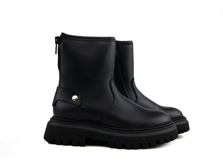 Nubikk Nubikk Fae Leva Fur JR Black Leather