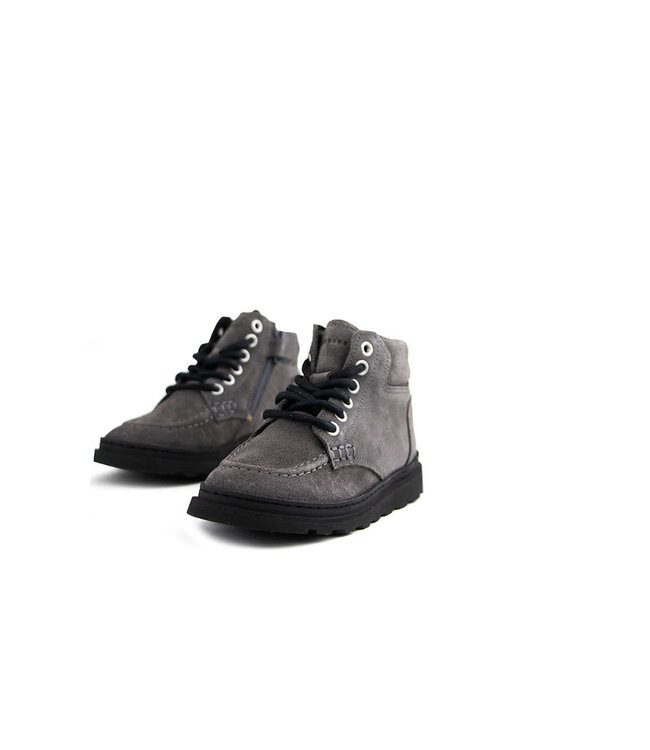 Nubikk Jonah Polar Fur JR Dark Grey Suede