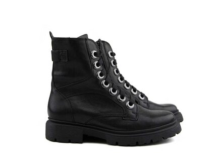 Durea Durea Veterboot Zwart Leer H Durea Durea Veterboot Zwart Leer H