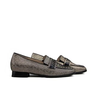 Hassia Hassia Loafer Taupe Schwarz Pixel Napoli H