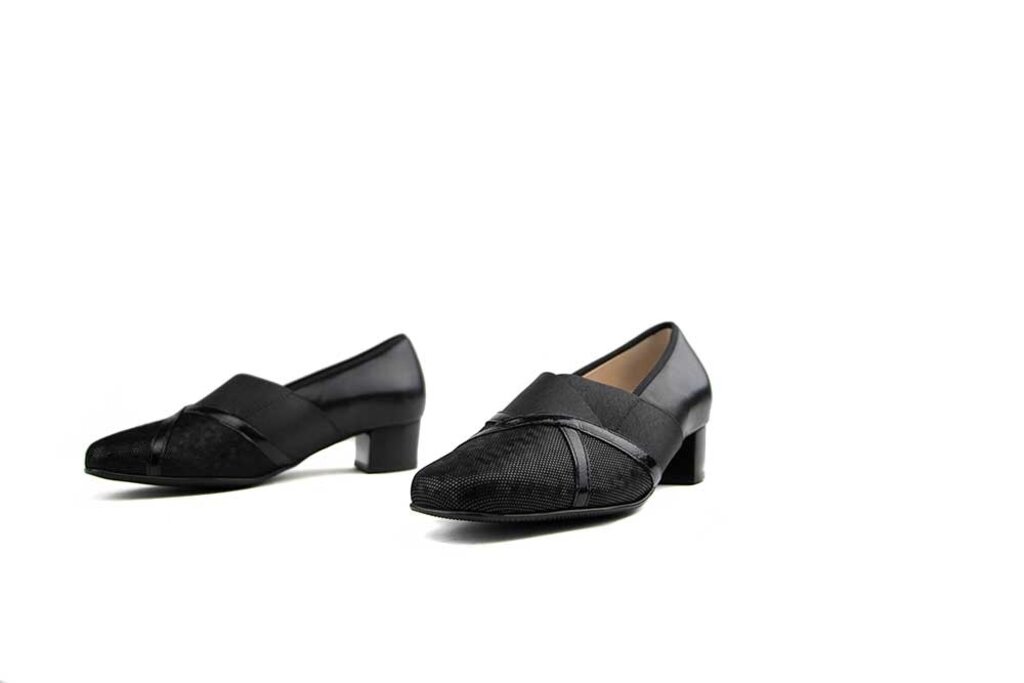 Hassia Hassia Pump Met Elastiek Schwarz Pixel Evelyn