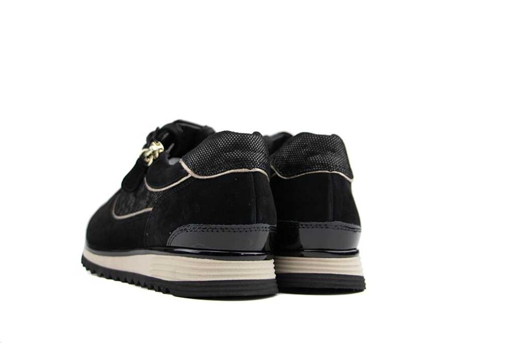 Hassia Hassia Sneaker Schwarz Taupe  Pixel Porto