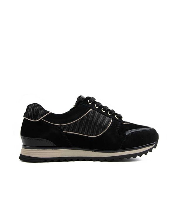 Hassia Sneaker Schwarz Taupe  Pixel Porto