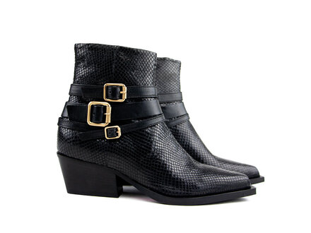 Via Vai Via Vai Enkellaars Do Livia Kenia Combi Nero Via Vai Via Vai Enkellaars Do Livia Kenia Combi Nero