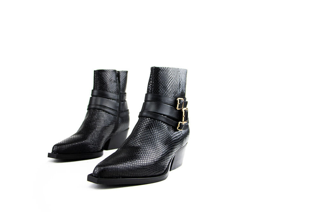 Via Vai Via Vai Ankle Boots Do Livia Kenia Combi Nero