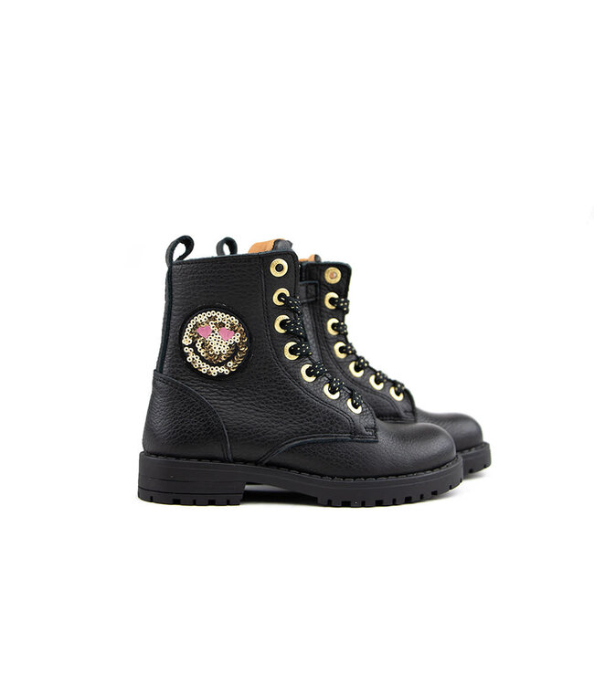 Develab Veterboot Smiley Black Nappa