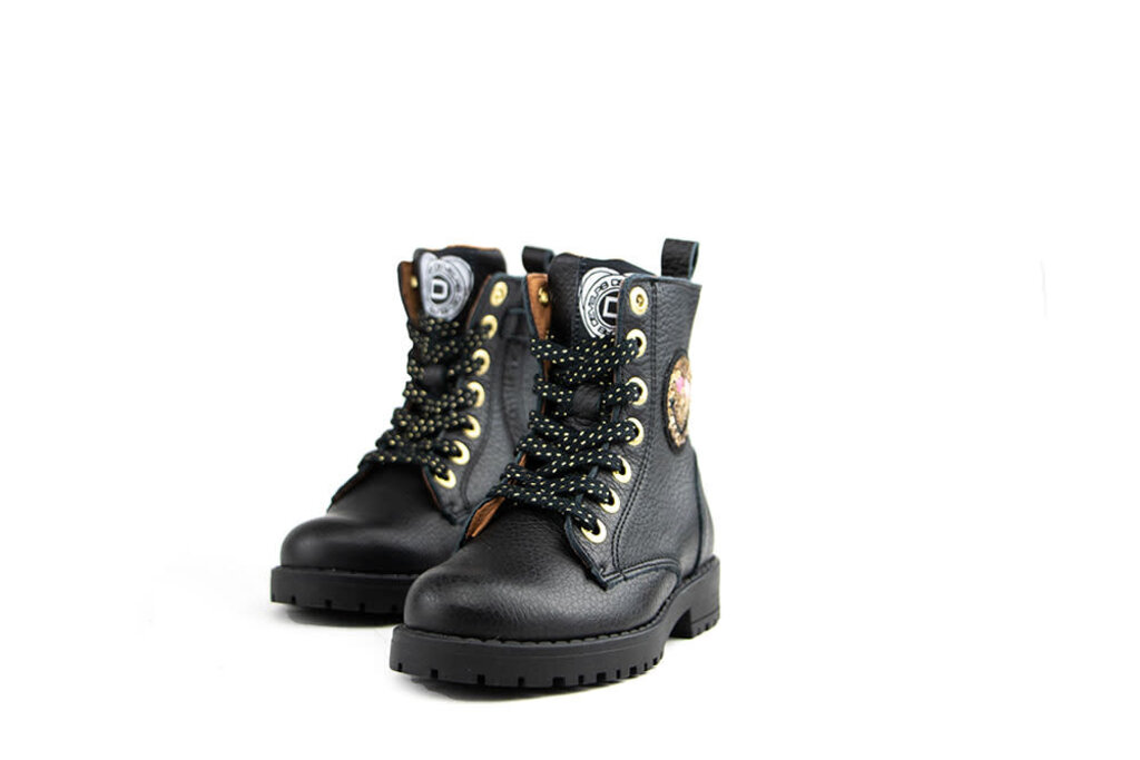Develab Develab Veterboot Smiley Black Nappa
