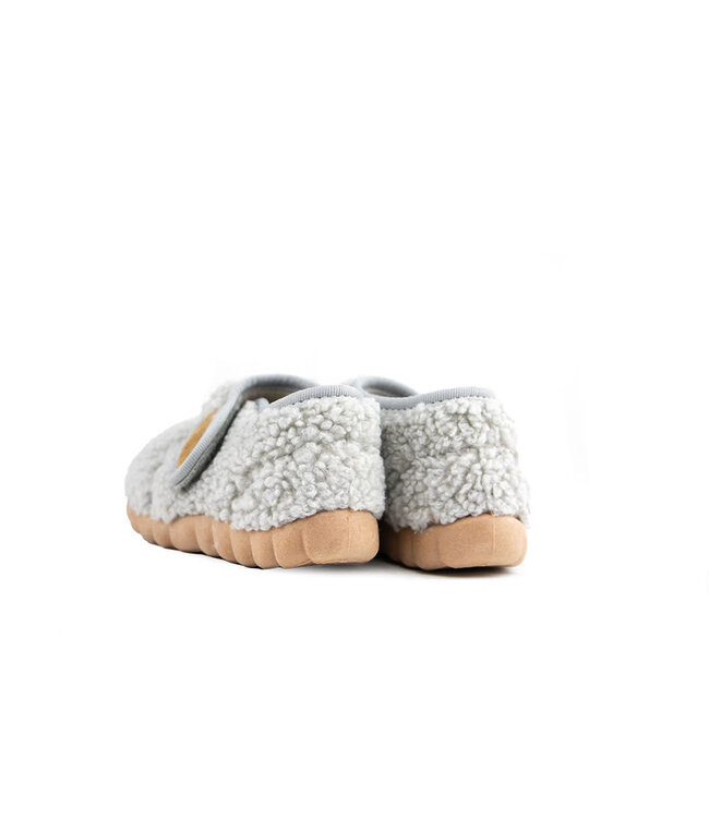 Fischer Pantoffel Grau Teddy