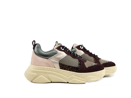 Red-Rag Red Rag Sneaker Burgundy Suede