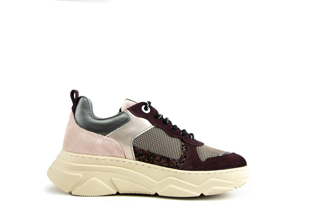 Red-Rag Red Rag Sneaker Burgundy Suede