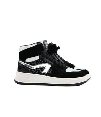 HIP Hip Hoge Sneaker Donkerzilver Combi