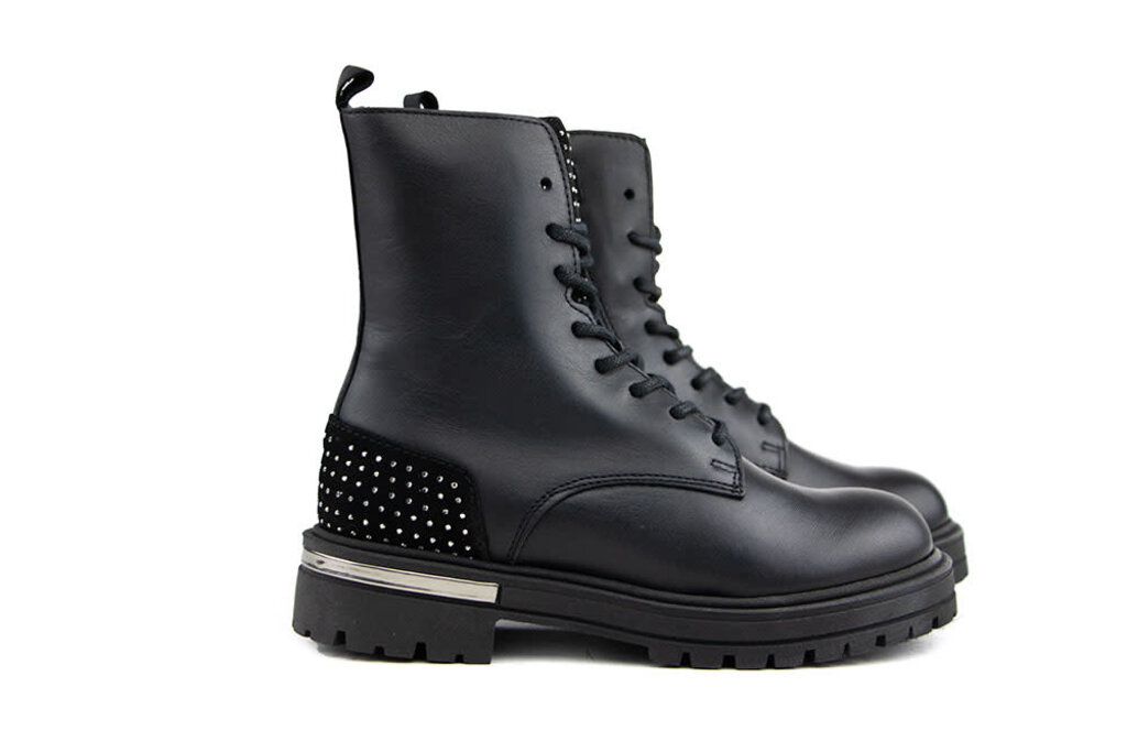 HIP Hip Veterboot Studs Zwart Combi