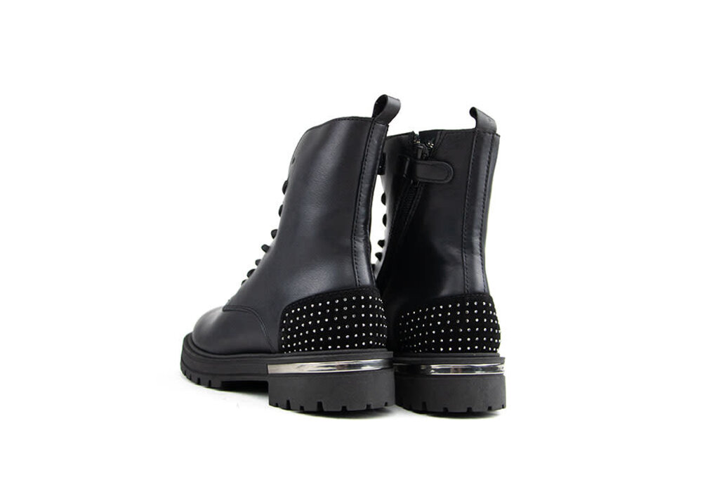 HIP Hip Veterboot Studs Zwart Combi