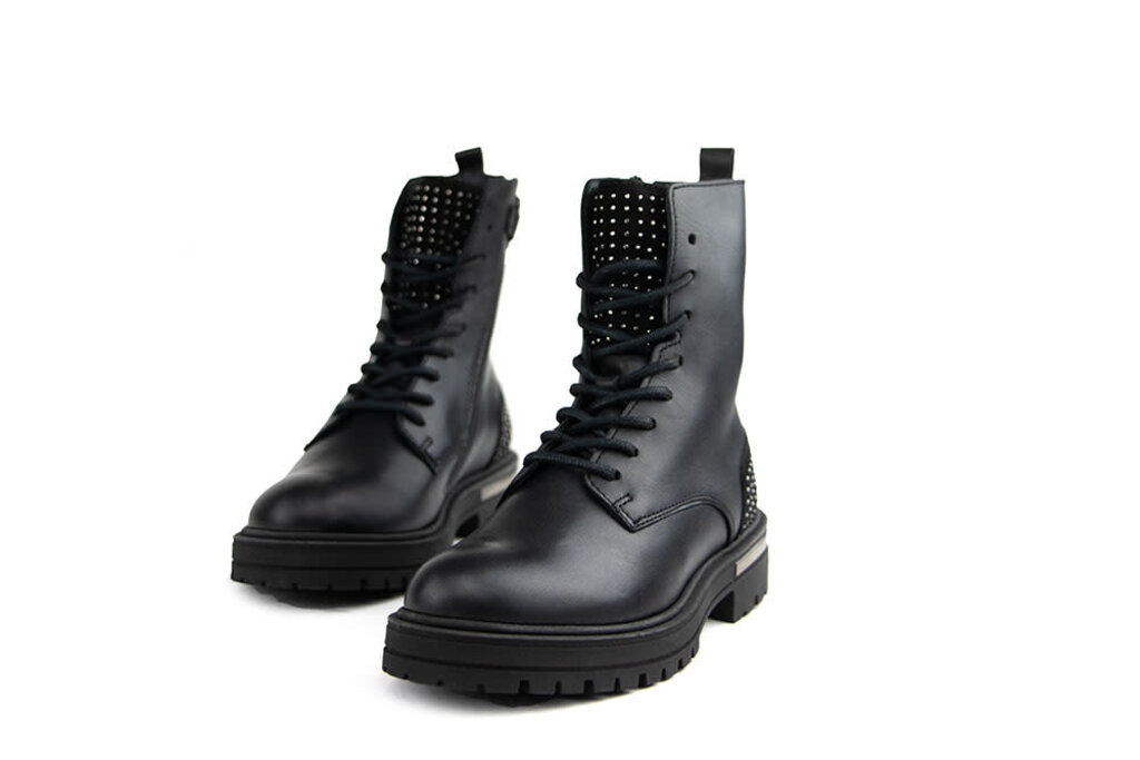 HIP Hip Veterboot Studs Zwart Combi