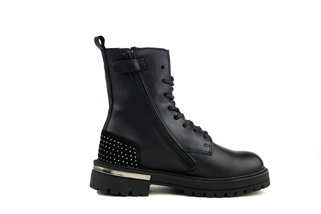 HIP Hip Veterboot Studs Zwart Combi