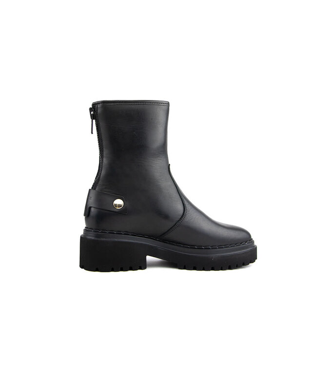 Nubikk Boots Fae Leva Fur Black Leather