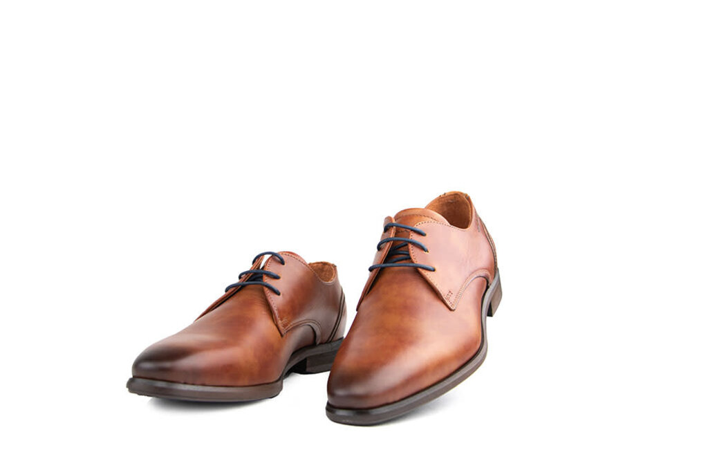Van Lier Van Lier Veterschoen Erasmo Cognac