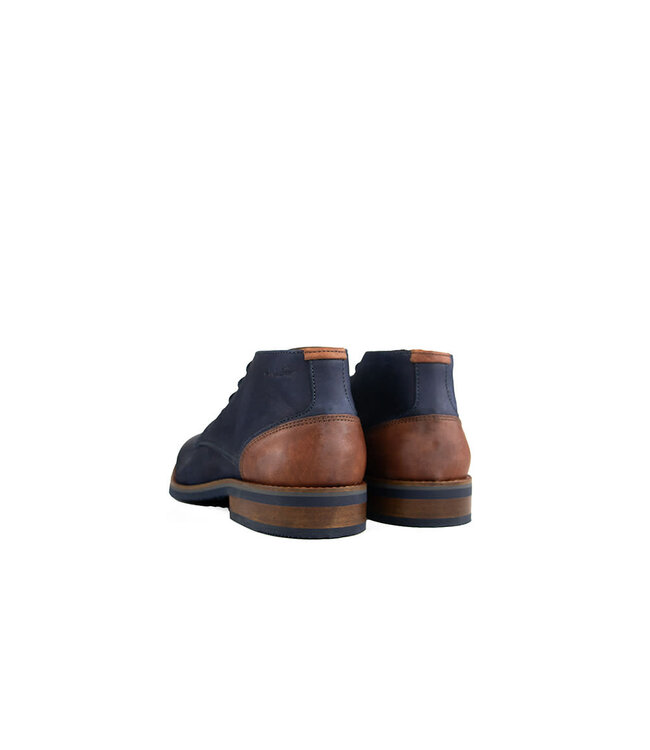 Van Lier Mid Lace-up Shoes Amalfi Navy Blue