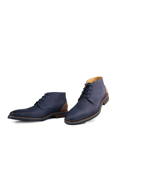Van Lier Mid Lace-up Shoes Amalfi Navy Blue
