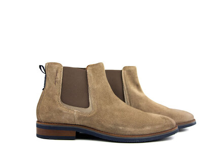 Van Lier Van Lier Chelsea Boots Amalfi Taupe Suède