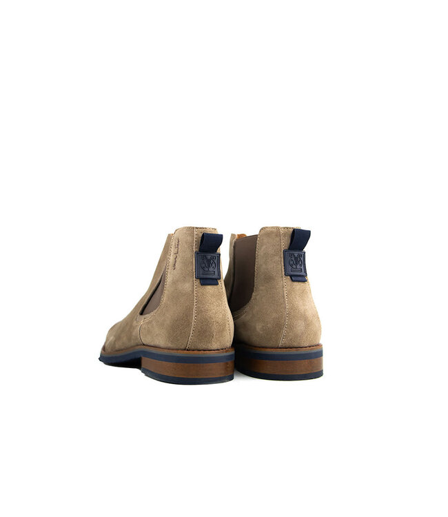 Van Lier Chelsea Boots Amalfi Taupe Suède