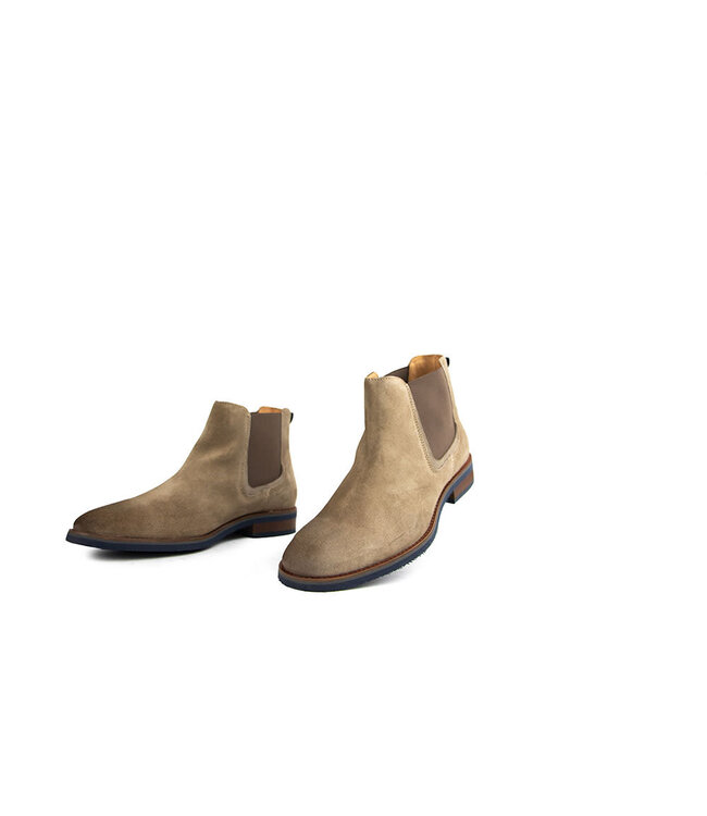 Van Lier Chelsea Boots Amalfi Taupe Suède