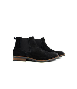 Van Lier Van Lier Chelsea Boots Amalfi Zwart Suède