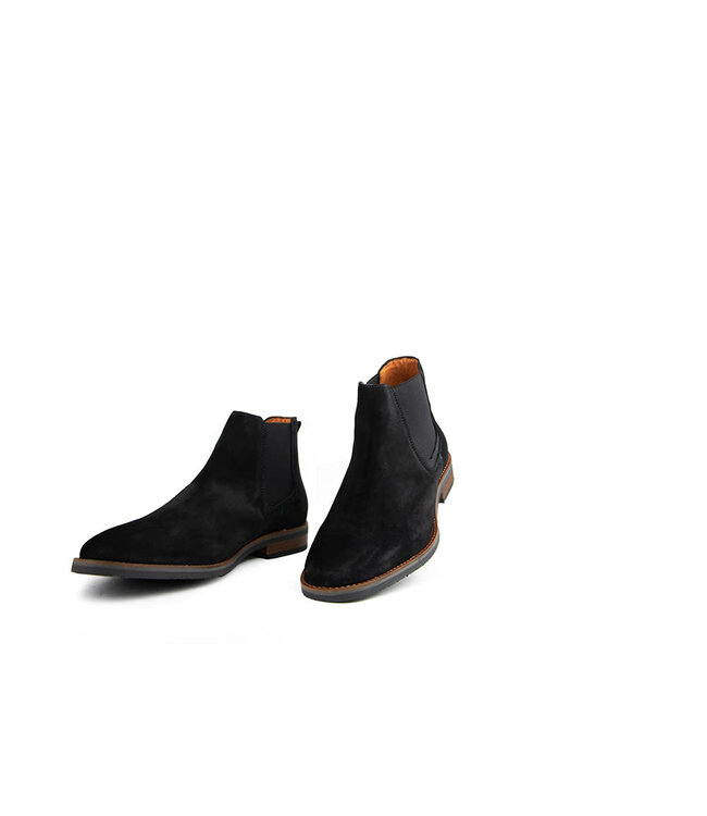 Van Lier Chelsea Boots Amalfi Zwart Suède