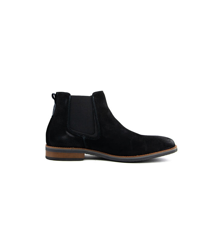 Van Lier Chelsea Boots Amalfi Zwart Suède